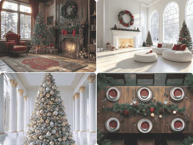 Christmas decor mock-ups